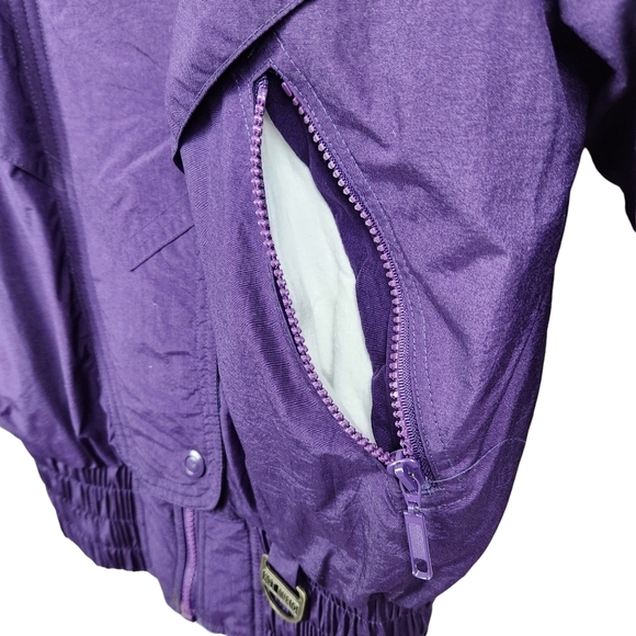 Vintage 80s 90s Hot Music Ski Jacket Winter Coat Graphic Women's Size Medium - Picture 8 of 11
